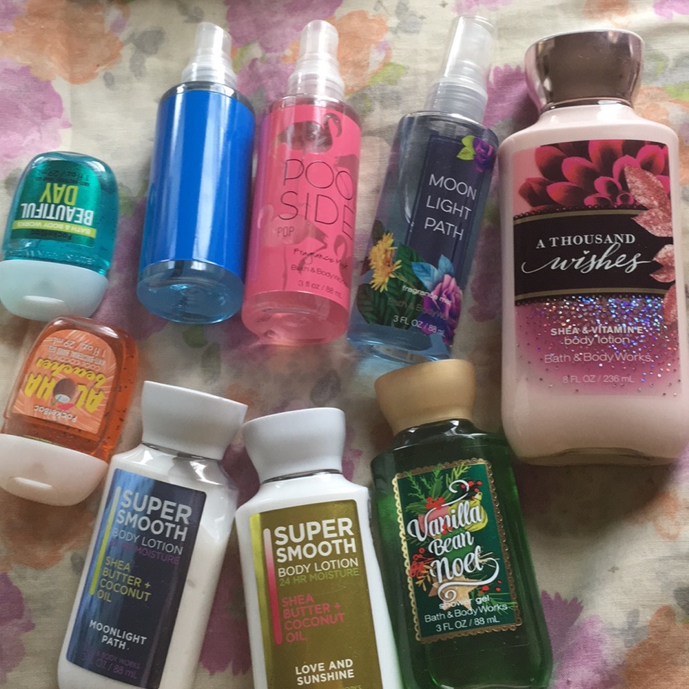 Brand new products from bath and body works